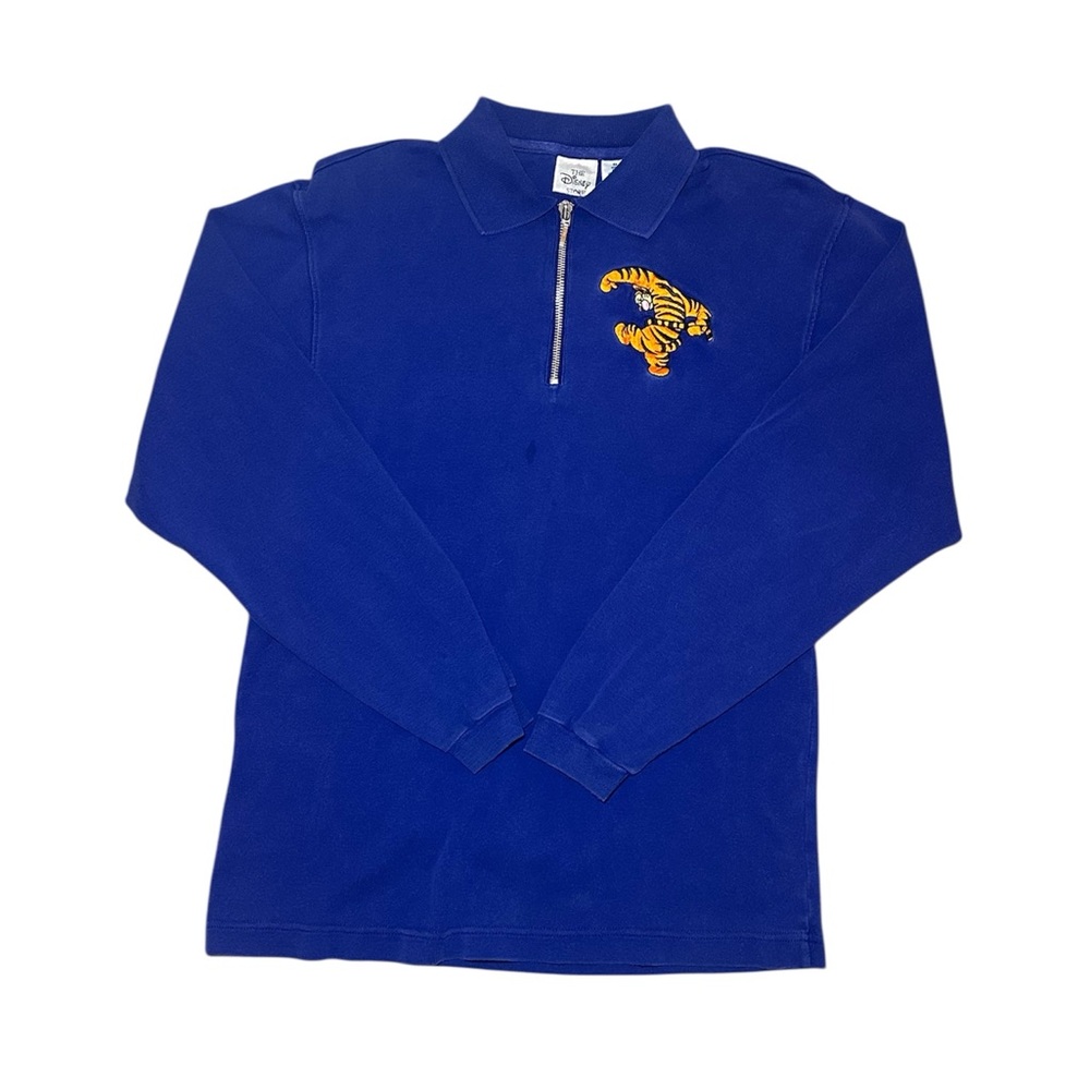 Y2K Disney Tigger Quarter Zip Shirt